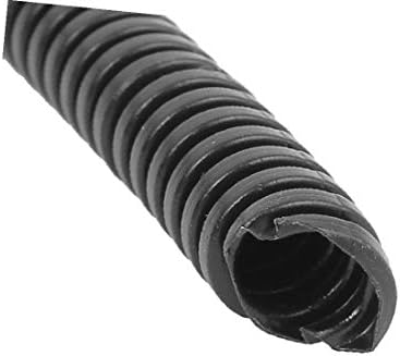 X-dree plastični 7mm x 10 mm fleksibilni cijev cijevi cijevi cijevi 11,8m dugačka crna (tubu u plastici ondulato