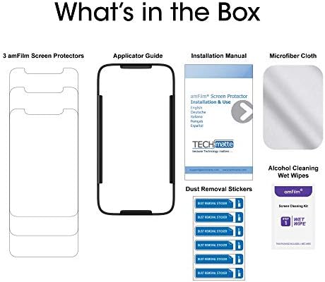 Amfilm staklo za zaštitu ekrana za iPhone XR, Apple iPhone XR ekran sa ležištem za jednostavnu instalaciju,