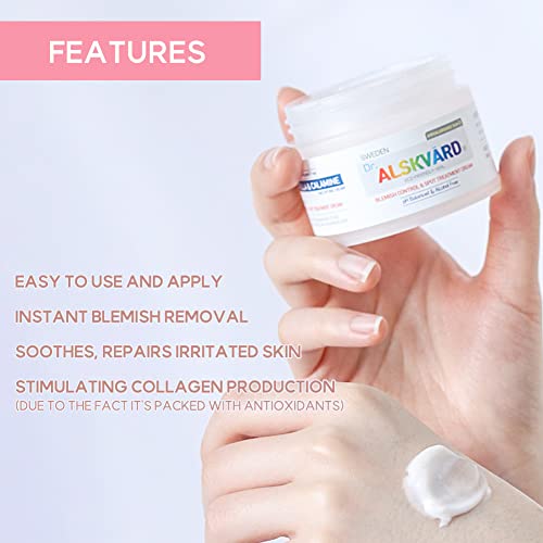 ALSKVARD Derma Blemish hidratantna krema za Blemish Acne & amp; Spot Care Cica krema / korejska hidratantna krema za lice za osjetljivu kožu / korejska hidratantna krema za lice | hidratantna krema za lice