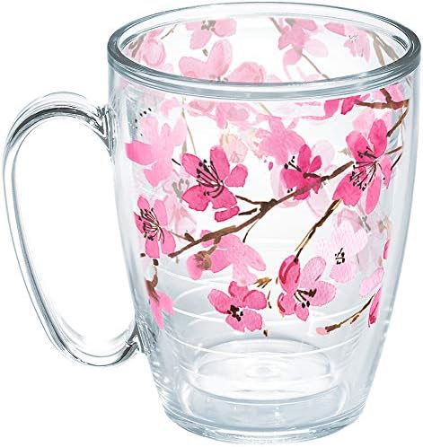 Tervis Made in USA Sakura sa duplim zidovima Japanski Cherry Blossom izolovana čaša za čaše čuva piće