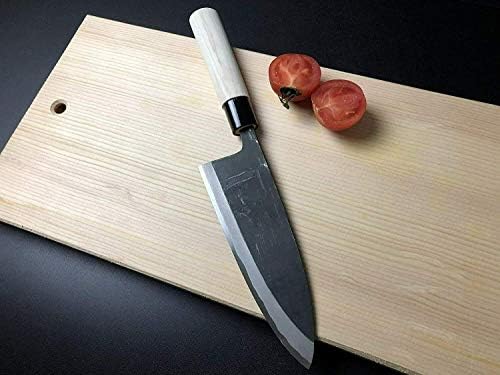 Tsukiji Aritsugu japanski nož Aritsugu Chef Crna Deba Filet bijeli čelik 240 mm 9,44 inča Magnolia Personalizujte ime, Metal