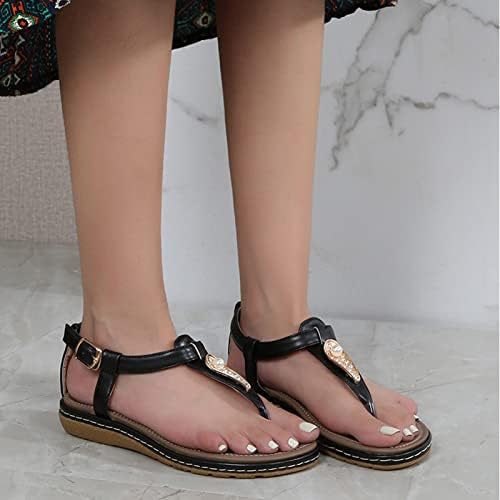 Wasserce Dressy Sandale žene ravne cipele Sandale flops cipele Flip modne ljetne žene za žene kopče sandale