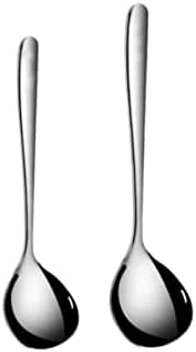 Yarnow Metal Kuhinjski pribor Set Metal kašika od nehrđajućeg čelika 2pcs Kuhanje kašika od nehrđajućeg čelika Kuhanje SILVERWARE kašike Kuhinja Pribor za supu za supu kašiku
