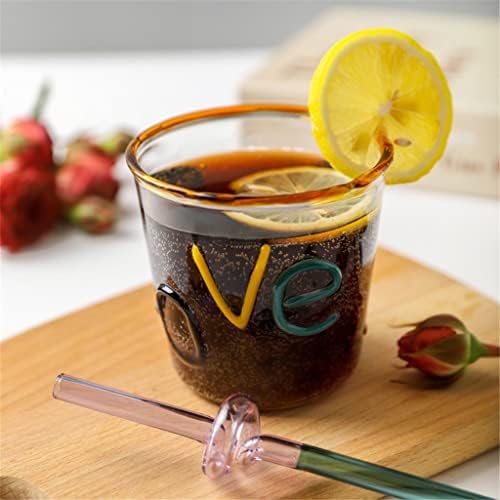 Houkai Love Pismo mlečni čaša Ljubav ručno oslikano 3D boja kafe šalica Kawaii Cup Cup COCKTEL otporne na staklo
