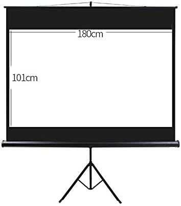 Projekcijski ekran Zatvoreni zaslon za mobilne projekte sa štandom 16: 9 HD sklopivi dvostruki prednji stražnji stražnji stražnji poklanjiv za projekcijski zaslon za poslovne sastanke kućnog bioskopa za filmsku ili uredsku prezentaciju
