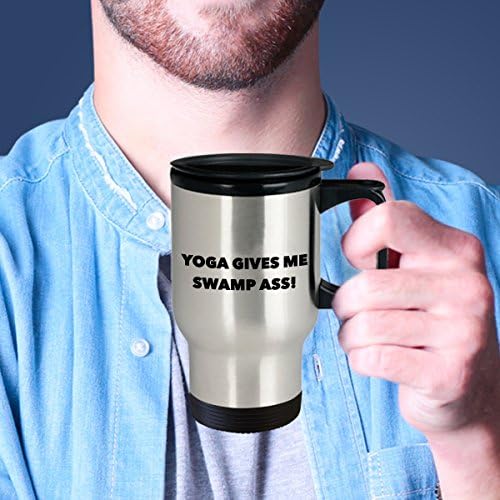 Joga putni šalica Tumbler Cup - Joga mi daje močvaru! - Kafa / čaj / piće Vruća / hladna izolirana-smiješna novost za odmor za poklon Idea Yoga Ljubitelji