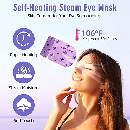 Serfeymi 10 pakovanja maska ​​za spavanje za žene za žene, ljepota za oči, grijana maska ​​za oči, vruća
