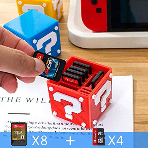 Držač kartice za igre za Nintendo Switch, 12-u-1 Kutija za kartice za igre kompaktno rešenje za skladištenje Organizator drži futrolu za kartice za igre sa 8 slotova za kartice za igre i 4 držača za Micro SD kartice kompatibilne sa NS