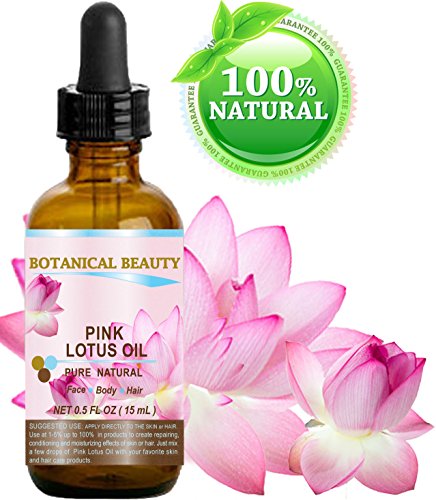 Pink LOTUS OIL Pure / Natural 0.5 fl oz-15ml. Za lice, tijelo i kosu. One of the best skin revitalizing