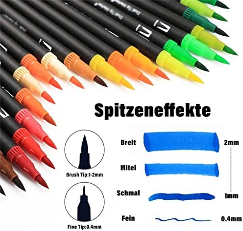 SDGH 36/48/72 boje Akvarelni Art markeri Set četkica olovka sa dvostrukim vrhom Fineliner crtanje dopisnica