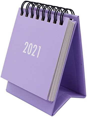 Nuobesty Desk kalendar 2022 Mini 2021 Desktop kalendar Sklopivi kalendar stola Kalendar rasporeda u boji za kalendar uredskih kalendara 2022
