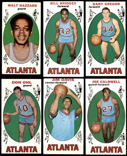 1969-70 TOPPS Atlanta Hawks Team Set Atlanta Hawks VG + Hawks