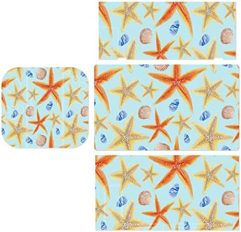 Starfish i Shells Switch naljepnica za kožu priličan uzorak Full Wrap skin Protector naljepnica s tankim poklopcem kompatibilna sa Switch Lite