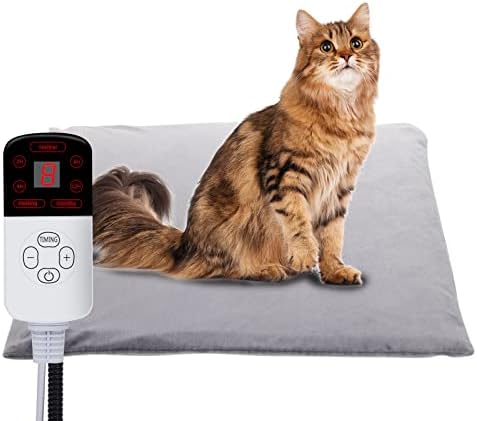PET grejne jastučiće za pse mačke posteljinu grejanje jastuk, 9 podesiva temperaturna psa električna pokriva s tajmerom, pseći grijani jastuk vodootporan sa kabelom otpornim na žvakanje, lako čist