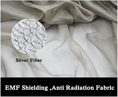DMWMD EMF FARADAY zaštitna mreža EMI / RF Blokiranje srebrne vlakane GAZE mreže za zaštitni čvor za zavjese, prozračan