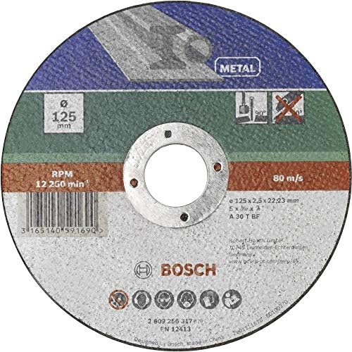 BOSCH 2609256317 DIY rezni disk metal 125 mm Ø x 2,5 mm ravno
