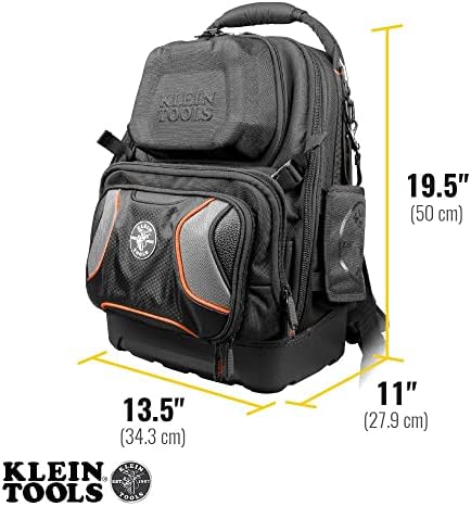 Klein Tools 55485 torba za alat ruksak, izdržljivi Električarski ruksak sa 48 džepova za ručni
