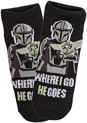 Star Wars The Mandalorian Baby Yoda Unisex 5-pakovanje niske čarape za gležnjeve