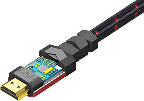 4k HDMI 2.0 kabel 12 ft. [10 pack] od ritzgear-a. 18 Gbps ultra brza pletenica za pletenice i zlatne konektore - 4K @ 60Hz / UHD / 3D / 2160p / 1080p / ARC & Ethernet. Kompatibilan sa UHD TV / Monitor / PC / PS5 / Xbox
