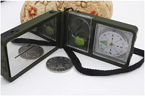 Liujun 10 u 1 višenamjenski kompas, udarnim navigacijskim kompasom za planinarenje, za planinarenje u kampu za penjanje istraživanje vanjskih aktivnosti izdržljivih