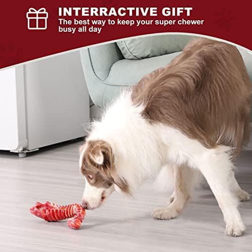 Igračke za žvakanje pasa za agresivne Žvakače, neuništive pseće igračke za velike pse, pseće kosti za