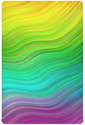 Playard lim, Rainbow Stripe Tie-Dye Crib list za standardne madrace krevetića i mališana, 28x52 inčni 2045107