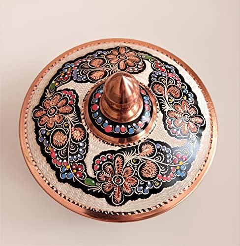 Bakar Turkish Delight Bowl ručno rađen, bombona šećerna posuda, kolačić jar s_sek_1638 0