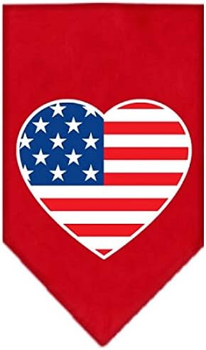 Mirage proizvodi za kućne ljubimce Američka zastava zaslona za zaštitu srca Ispis Bandana Crvena, velika