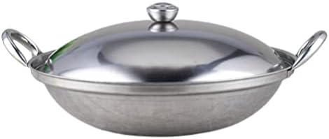 Hemoton hot Pot Pan od nerđajućeg čelika Shabu Shabu Hot Pot za indukcijski štednjak na plin