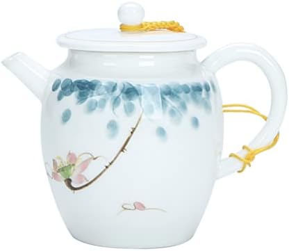 Luxshiny keramički čajnik za cvjetanje labavog lista posluživanje keramičkog čajnog loca sa rupama za cjedilo za čajnu stranku azijski kuhinjski čajnik Gong Fu TEAPOT bočna ručica labav list