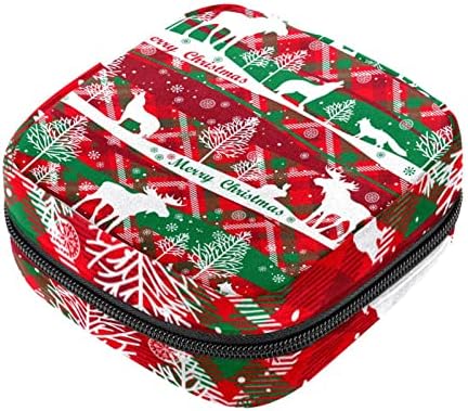 Božić uzorak sa Jelena Vuk Elk Tree životinje Makeup Bag Zipper torbica Travel kozmetički Organizator za žene i djevojčice