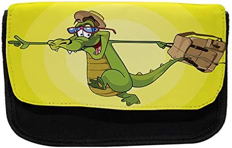 Lunadljiva futrola za olovku sa aligatorom, putnička životinja s torbom, olovka od tkanine olovke