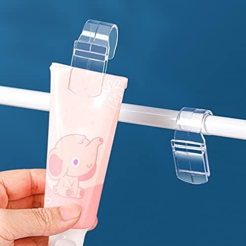Angoily Mini štipaljke za odjeću 12kom Transparentv štipaljke za odjeću viseće fotografije kopče Utility Clips kopče za veš kopče za pastu za zube obujmice za kupatilo vješalice za vješalice za vješalice