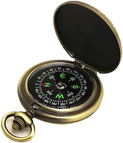 GSportfis Retro kompas, prijenosni prelazni vintage kompas, svjetlosni kompas za vanjsko putovanje