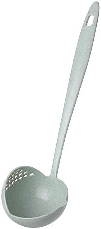 IEDLS pšenična slama kašika za kašiku Clunder 2 u 1 dugi ručka plastična velika kašika ekološki prihvatljiva posuda za hot lonc