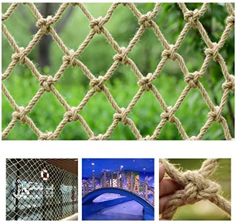 Yuwuxin višenamjenska konop neto dječja zaštita za zaštitu od djece Neto užad, konoplja, konoplja Neto, restoran retro retro ukras neto, plafon mreža, mreža za zaštitu od particije, vrtna mreža za zaštitu od vrta, penjačka mreža