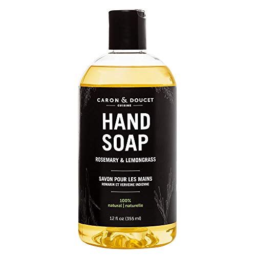 CARON & Doucet- prirodni ruzmarin & limunska trava sapun za ruke | Premium hidratantni sapun za ruke & tijelo. Koncentrirana Formula napravljena od certificiranih biljnih ulja održivog izvora.