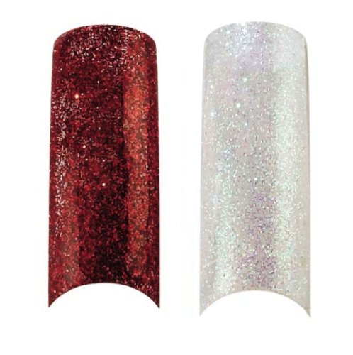 Bundle - 3 stavke : Cala X2 pakovanje od 100 crveno & amp; Clear Glitter profesionalni savjeti za nokte + Aviva komplet za nokte