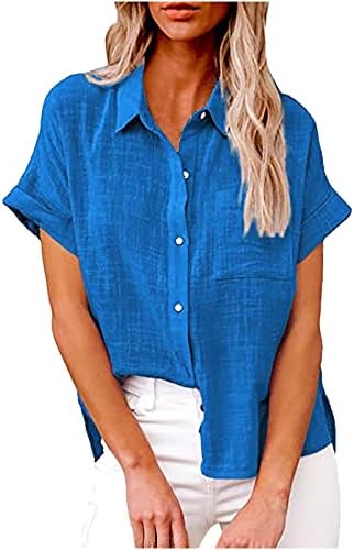 Dame v kornjača Torp kratkih rukava pamučna gumba za pamučnu majicu dolje doline majica za bluza za teen djevojke jesen ljeto