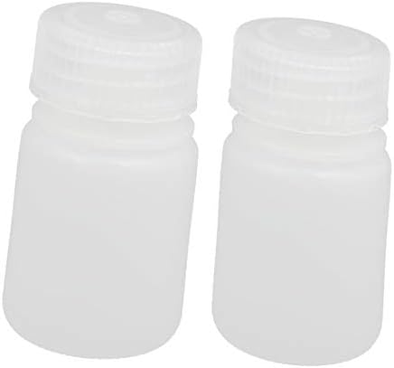 X-dree 2pcs 30ml plastični kružni laboratorijski reagens uzorak zabojca zadebljane boce bijele boje