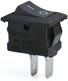 Preklopni prekidač 5 / 10kom serija Crnog dugmeta Mini prekidača 6A 250V KCD1 2pin preklopni prekidač za uključivanje/isključivanje 15mm * 10mm crno crveni