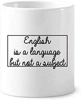 Quote English je jezik, ali ne i predmet četkica za zube šalica od keramičkog stalak za olovke