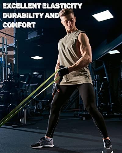 Hicarer 6 paketa muške kompresijske hlače za vježbanje atletske kompresijske tajice za trčanje tajice