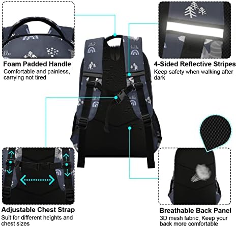 Slatki rakun Dječiji ruksak za dječake svemirske životinje jednorog ruksaci predškolske torbe za djecu