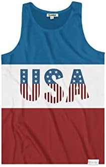 Pripiti Vilenjaci USA tank Top za muškarce-smiješne Patriotske Američke muške majice za 4. jul i ljeto