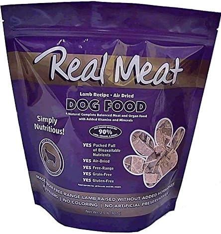 Pravo meso jagnjeća hrana za pse sušena na zraku 5lb