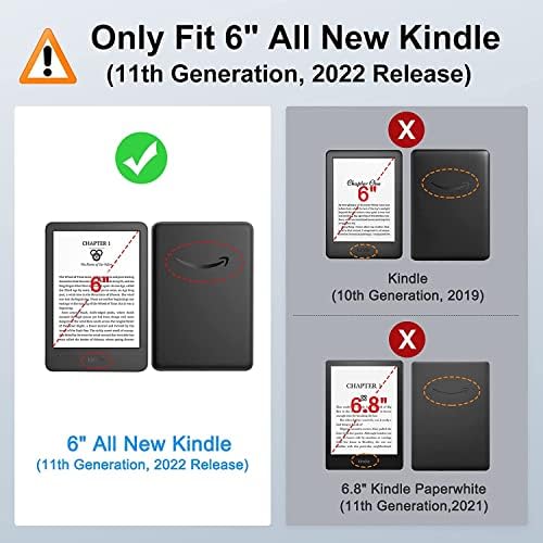 Guksraso futrola za izdanje Kindle 11. generacije 2022, PU lagani Pametni zaštitni poklopac, sa automatskim spavanjem