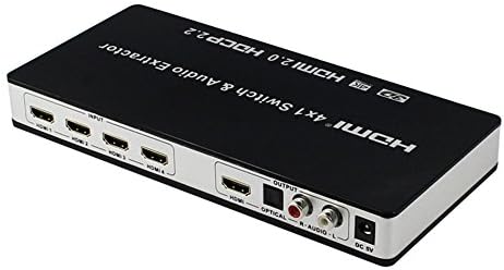 HMDI2.0 Verzija 2.0 HDMI Switcher Box HDMI 4x1 HDMI Audio Separator 1 Izlaz HDCP2.2 Verzija Video