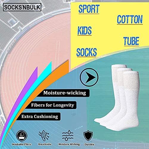 ČARAPA'NBULK 60 pari dječijih čarapa na veliko sportski pamuk Unisex posada, gležanj, čarapa od cijevi,