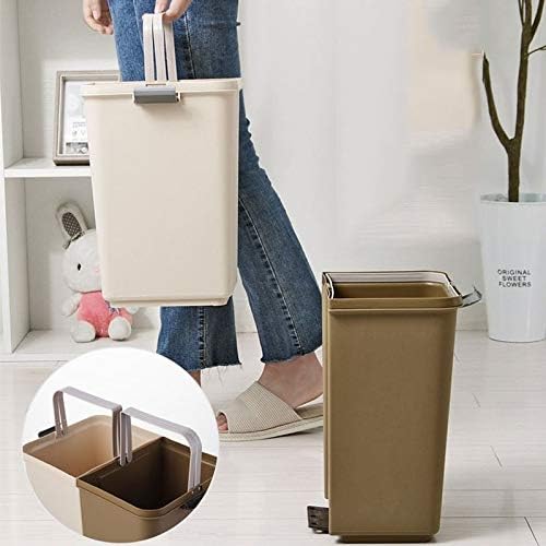 Yaoyaoshop Carbage Can CavetBet barel dvostruko poklopac Kan za smeće može kućni i mokri odvajanje smeće od skladišta kancelarijskih kancelarijskih kancelarijskih otpadnih papira Baskets